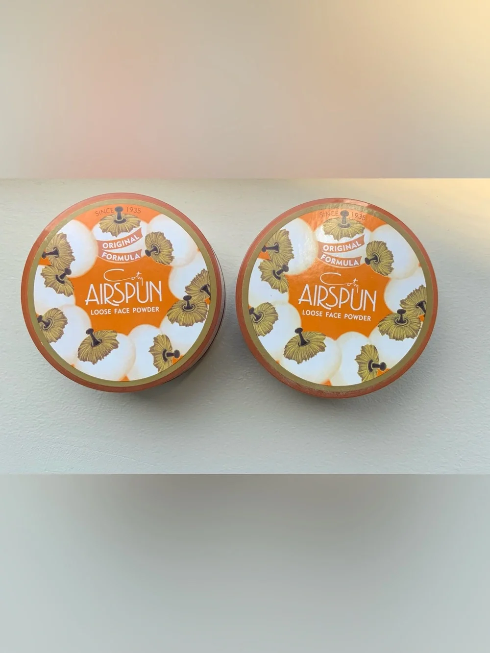 2xCoty• Airspun LOOSE FACE POWDER 1.2 oz  070-11 & 070-41